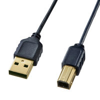 サンワサプライ 極細USBケーブル （USB2.0 A-Bタイプ）_2