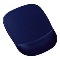 サンワサプライ 低反発リストレスト付きマウスパッド（ブルー） W180×D245×H22mm MPD-MU1NBL 1個