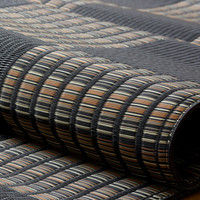 イケヒコ 洗える PPカーペット 『ウィード』 ブラック 江戸間6畳（約261×352cm） 1枚（直送品）