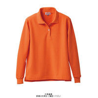 クロダルマ（KURODARUMA） レディース長袖ポロシャツ（脇スリット） オレンジ M 25441L-28-M 1セット（2枚）（直送品）