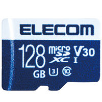 マイクロSD カード 128GB UHS-I 高速データ転送 SD変換アダプタ付 データ復旧サービス MF-MS128GU13V3R エレコム 1個（直送品）