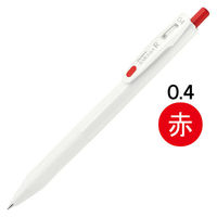 ゲルインクボールペン サラサ R 0.4 白／赤 JJS29-R1-R 1箱（10本入）ゼブラ