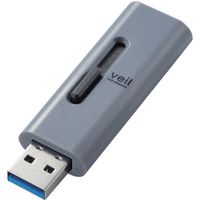 USBメモリ USB3.2(Gen1) 高速スライド式 ストラップホール付 MF-SLU3 エレコム