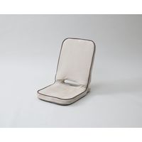 山善 YAMAZEN 肌触りの良いコンパクト座椅子 幅385×奥行470～570×高さ510mm ベージュ 1台（直送品）