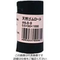 東京防音 天然ゴムロール 黒 50mm×1M×厚0.5mm #0.5-5 1セット（5本）（直送品）