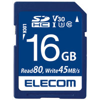 エレコム データ復旧サービス付SDカード 16GB V30 UHS-I U3（直送品）