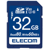 エレコム データ復旧サービス付SDカード V30 UHS-I U3 32GB MF-FS032GU13V3R 1個
