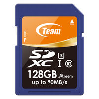 Team SDXCカード128GB class10 UHS-1 U3 TSDXC128GU301 1枚（直送品）