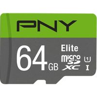 PNY PNYブランド Eliteシリーズ Class10 U1 microSDメモリカード 64GB P-SDUX64U185GW-GE 1個