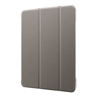 iPad Pro 2020 (11inch) 背面クリアフラップケース「Clear Note」 グレー（直送品）