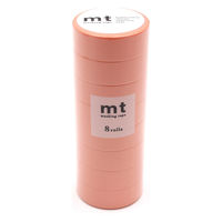 mt マスキングテープ 8P(同色８巻セット） サーモンピンク　幅15mm×7m MT08P188R 1個 カモ井加工紙（直送品）