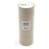 mt マスキングテープ 8P(同色８巻セット） ベージュ　幅15mm×7m MT08P200R 1個 カモ井加工紙（直送品）