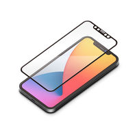 PGA iPhone 12 mini用 ガイドフレーム付き 抗菌液晶全面保護ガラス スーパークリア PG-20FGL06FCL 1枚（直送品）