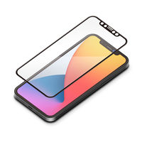 PGA iPhone 12/12 Pro用 ガイドフレーム付き 抗菌液晶全面保護ガラス スーパークリア PG-20GGL06FCL 1枚（直送品）