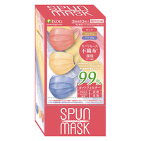 SPUN MASK スパンレース アソート（カラフル） 不織布マスク 1箱（30枚入） 医食同源ドットコム 使い捨て カラーマスク