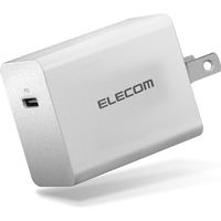ACアダプター AC充電器 Type-Cコネクタ 小型 軽量 スマホ ノートPC タブレット ホワイト EC-AC04WH エレコム 1個（直送品）