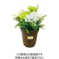ユニット（UNIT） 造花鉢 ラナンキュラス（グリーン色） 1個 935-45（直送品）