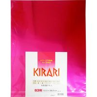 ゴークラ ホイルカラー工作用紙セット KIRARI B3 525×380mm 310g／平方m 6色各1枚 CKB3S 10袋（直送品）