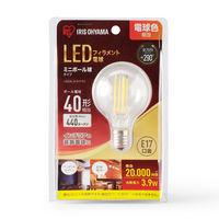 アイリスオーヤマ LED フィラメント電球 E17 LDG
