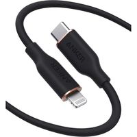 Anker PowerLine III Flow USB-C ＆ ライトニングケーブル(1.8m ミッドナイトブラック) A8663011（直送品）