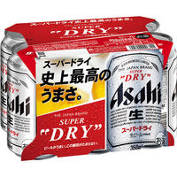 【350ml×6缶パック】ビール　缶ビール　スーパードライ　350ml　1パック(6缶)　缶（わけあり品）