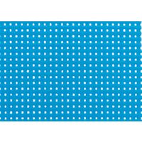キョーワ 防炎メッシュシート１類 ブルー（メーター枠）１．８×５．１ｍ UK-333 1枚（直送品）
