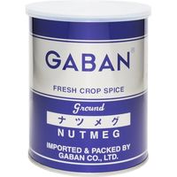 送料無料 GABAN　ナツメグパウダー（缶）　225ｇ　【スパイス　ハウス食品　香辛料　パウダー　業務用　にくずく】　（直送品）