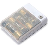 PGA USBポート搭載 乾電池交換式充電器 出力1A ホワイト PG-JUK1U2WH 1個（直送品）