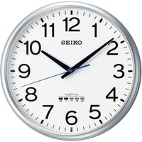 アスクル】SEIKO（セイコー）衛星電波掛時計 掛け時計 [電波 スイープ 