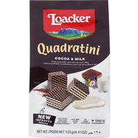 Loacker（ロアカー） クワドラティーニ ウエハース ココア＆ミルク 125ｇ　1袋