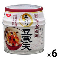 清水食品 国産天草使用 黒みつ豆寒天 6缶