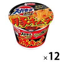 カップ麺 スーパーカップ1.5倍 豚キムチラーメン 107g 1セット（12個） エースコック