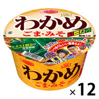 カップ麺 わかめラーメン ごま・みそ 78g 1セット（12個） エースコック