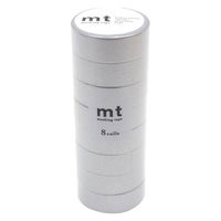 mt マスキングテープ 8P（同色8巻セット） 銀 幅15mm×7m MT08P206R 1個 カモ井加工紙（直送品）