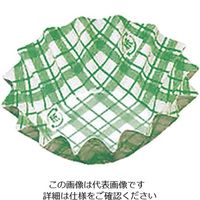 アヅミ産業 紙カップ ココケース 丸型（500枚入） 緑 5 1ケース（500枚） 62-6648-75（直送品）