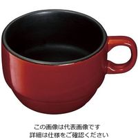 イシガキ産業 チョコット耐熱マグカップ レッド 1個 63-1249-42（直送品）