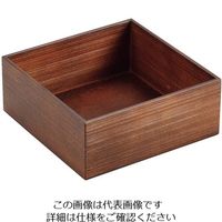 江部松商事（EBEMATSU） 木製 千筋キューブ 茶 200×200×80mm 1個 63-7155-02（直送品）