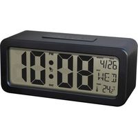 誠時 デジタル置き時計　クロル LCD-007BK 1個（直送品）