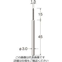 日本精密機械工作 リューター スパイラルブラシ軸径 :3