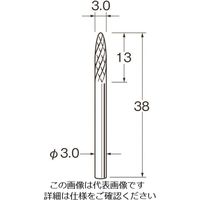 日本精密機械工作（Leutor） リューター チタンアルミナコーティング超硬カッター K8014 1袋 168-4465（直送品）
