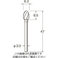 日本精密機械工作（Leutor） リューター 軽合金用超硬カッター K7218 1袋 166-0659（直送品）