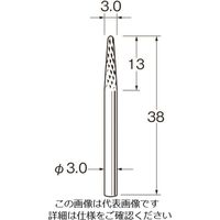 日本精密機械工作（Leutor） リューター チタンアルミナコーティング超硬カッター K8018 1袋 168-4442（直送品）