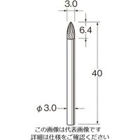 日本精密機械工作（Leutor） リューター 超硬カッターK3323 K3323 1本 128-2501（直送品）