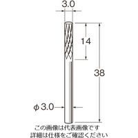 日本精密機械工作（Leutor） リューター チタンアルミナコーティング超硬カッター K8007 1袋 168-4462（直送品）