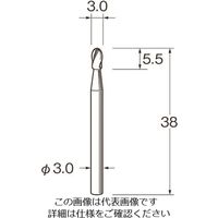 日本精密機械工作（Leutor） リューター 軽合金用超硬カッター K7217 1袋 166-0665（直送品）