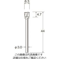 日本精密機械工作（Leutor） リューター 軽合金用超硬カッター K7214 1袋 168-4428（直送品）