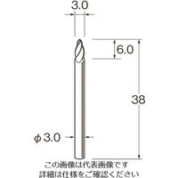 日本精密機械工作（Leutor） リューター 軽合金用超硬カッター K7220 1袋 168-4452（直送品）