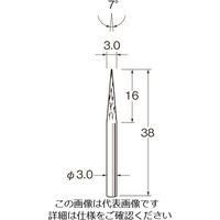 日本精密機械工作（Leutor） リューター チタンアルミナコーティング超硬カッター K8016 1袋 168-4408（直送品）