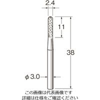 日本精密機械工作（Leutor） リューター チタンアルミナコーティング超硬カッター K8009 1袋 168-4393（直送品）