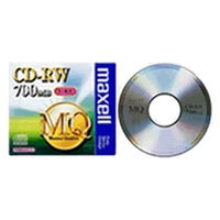 アスクル】マクセル CD-RW700MB 5mmプラケース CDRW80PW.S1P10S 1 